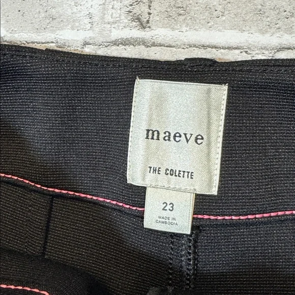 Maeve womens 23 black solid Colette wide leg stretch knit pants EUC - Picture 3 of 6